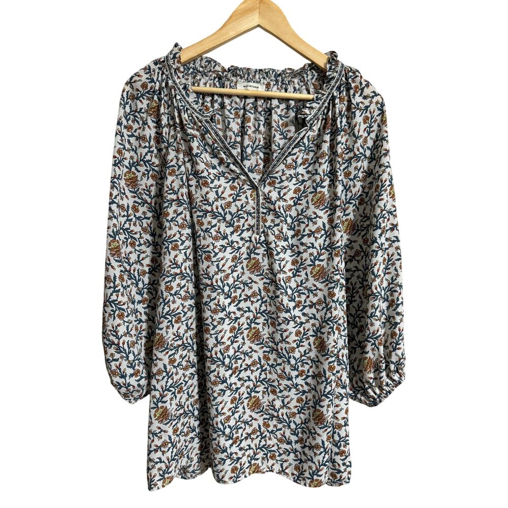 Max Studio Fall Floral Blouse 1X